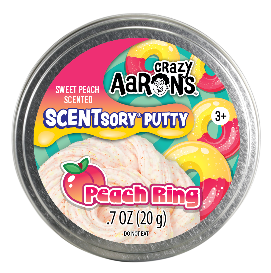 Scentsory Peach Ring - 2.75" Thinking Putty Tin