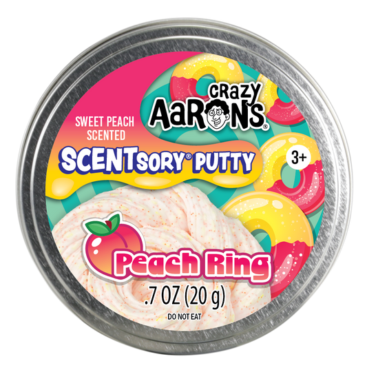 Scentsory Peach Ring - 2.75" Thinking Putty Tin