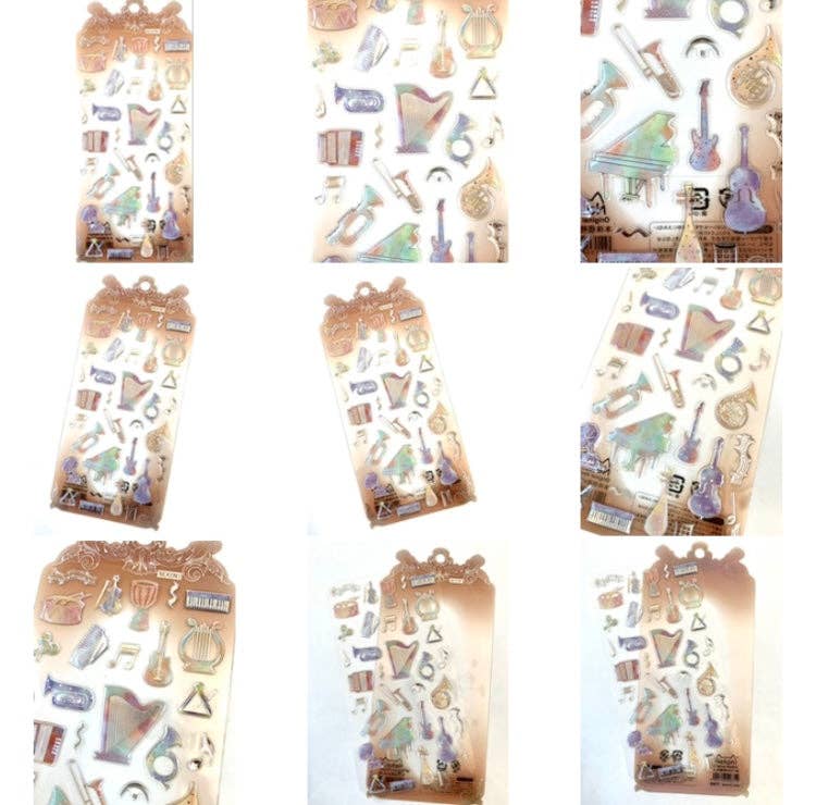 Music Gel Stickers