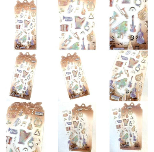 Music Gel Stickers
