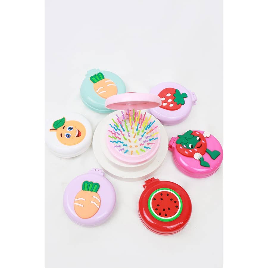 Colorful Round Mirror with Pop Up Brush