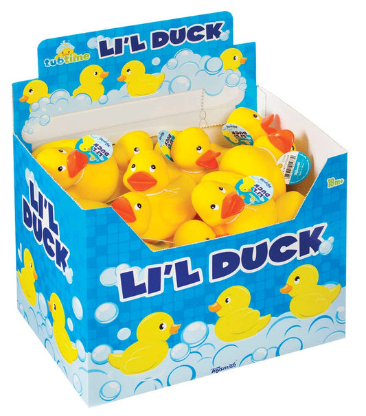 Tub Time- 3.5" Lil Yellow Duck, Display of 24, Bath/Pool
