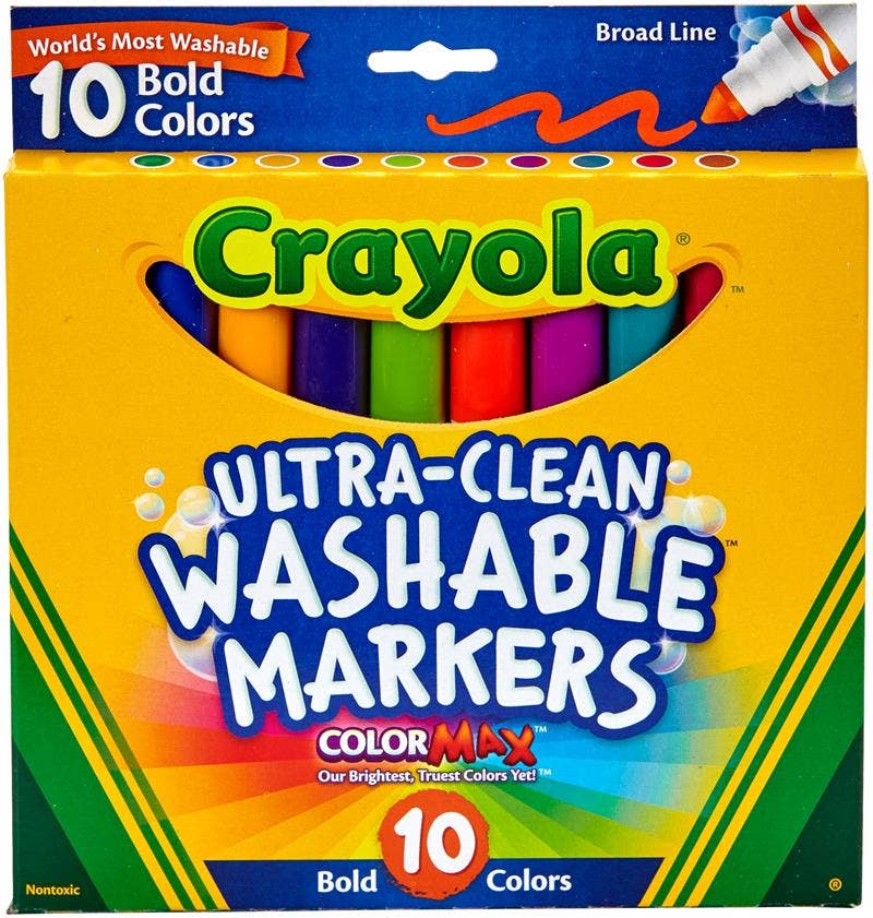 10 Count Crayola Broad Line Washable Markers