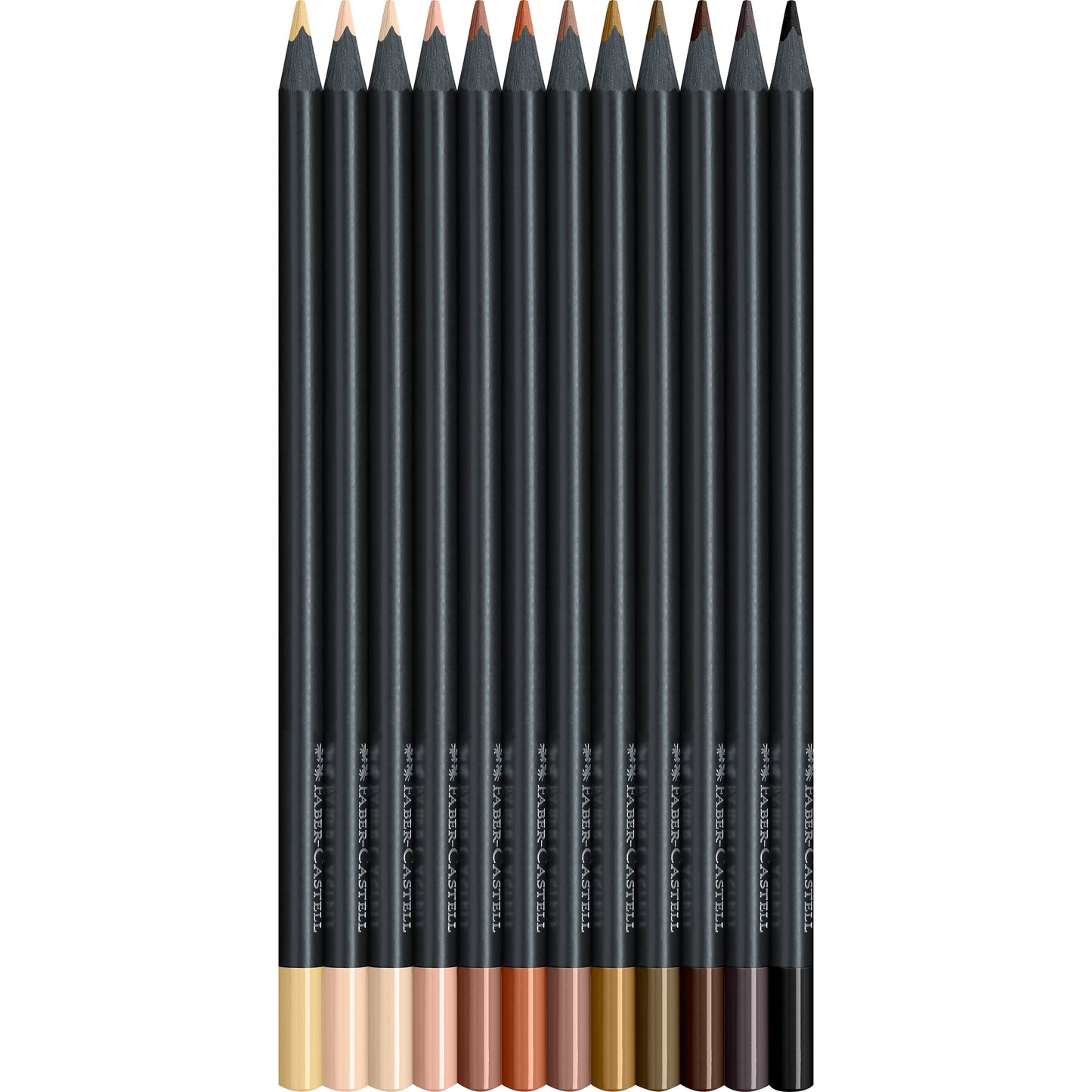 Super Soft Black Edition Color Pencils: 12 Ct Skin Tones