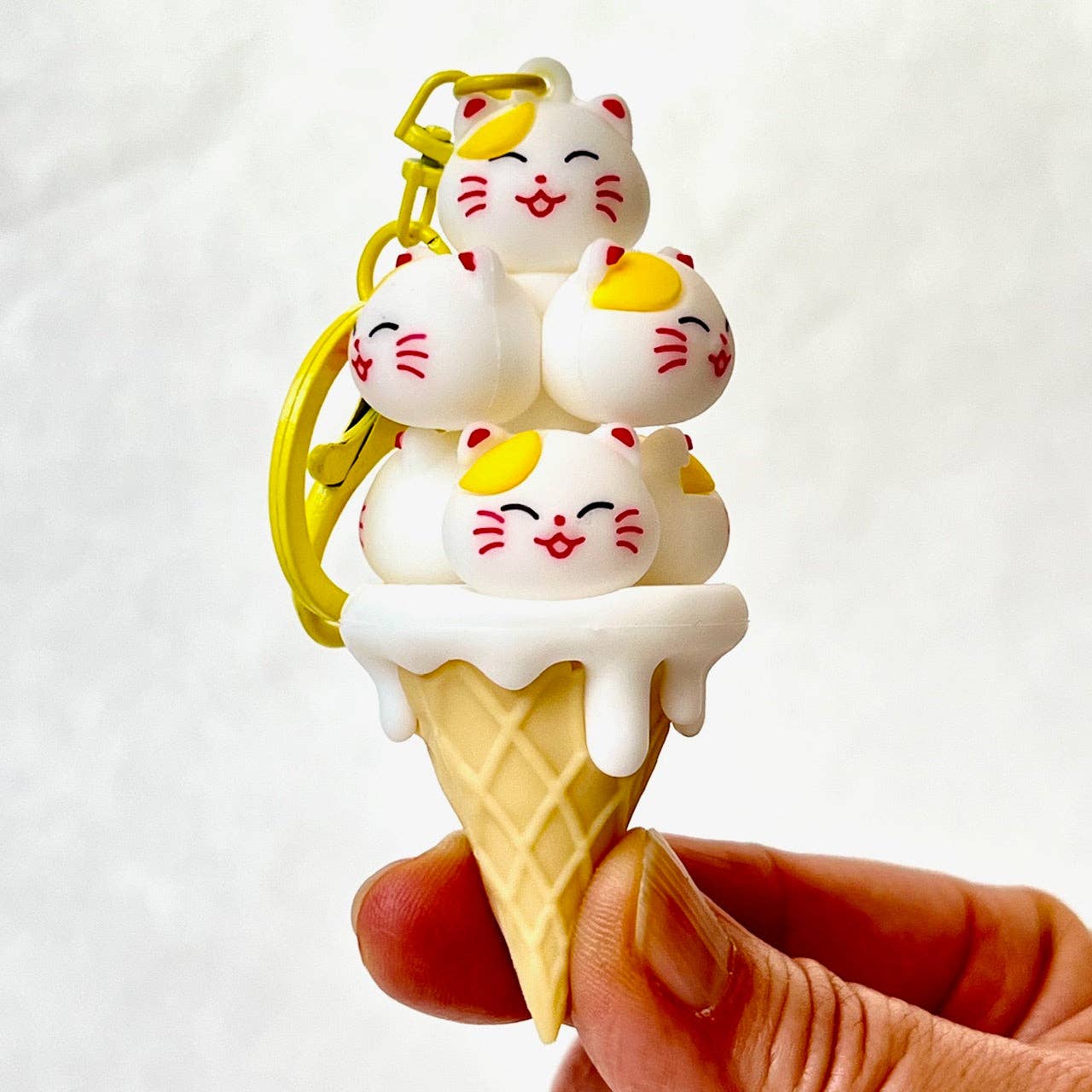 12162 CAT CONE FAMILY KEY CHARM-12