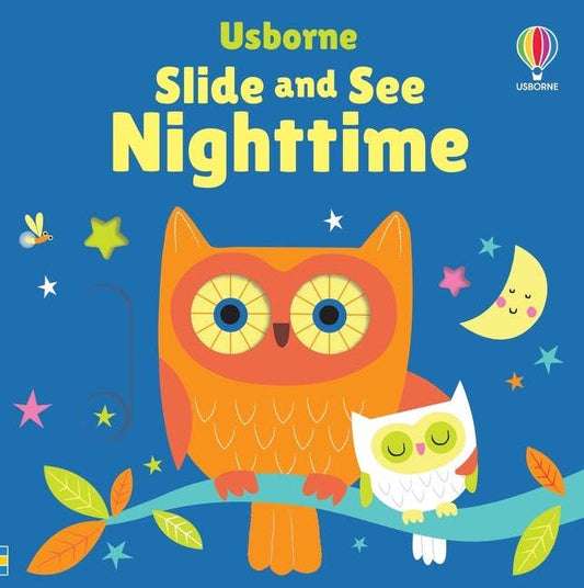 Slide And See Nighttime board book : Usborne
