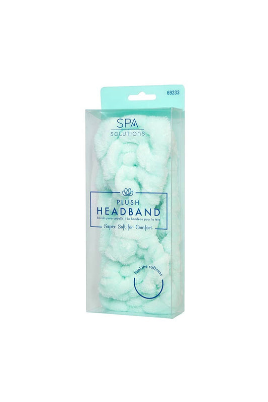 CALA 69233 Mint Plush Bow Headband  - 6pc