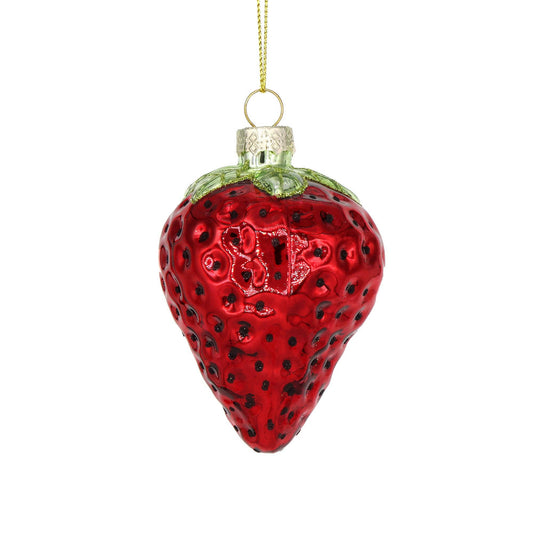 Christmas Ornament Glass Balls Strawberry 108 Funky Styles
