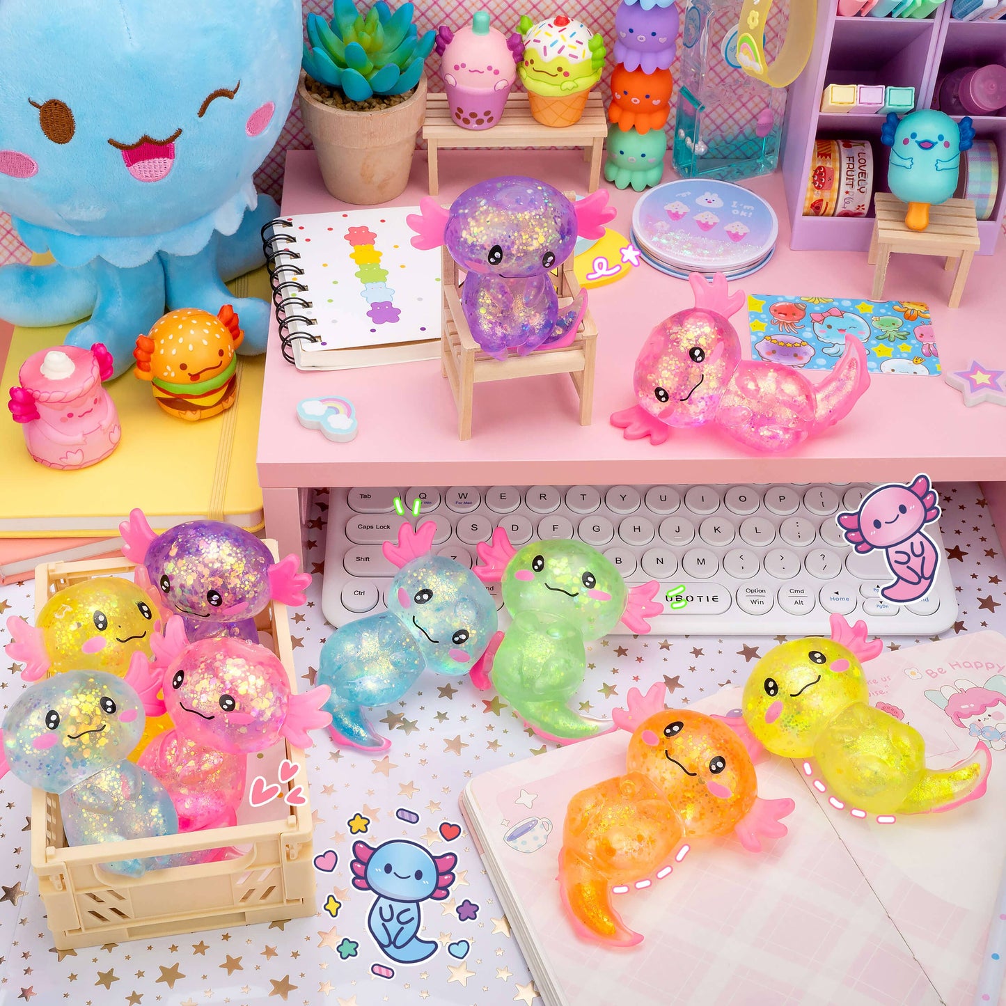 Gummy Axolotl Pets Sensory Squishy Toy (12pcs/case)