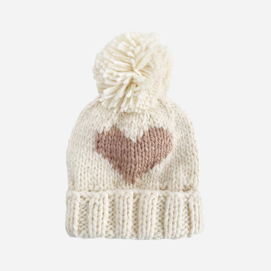 Heart Beanie, Blush | Valentine's Kids & Baby Hat