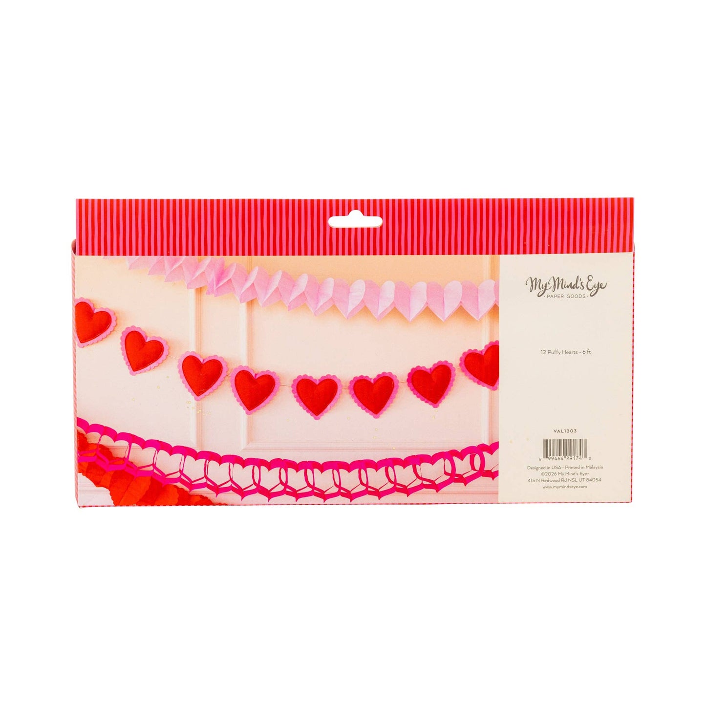 Puffy Heart Felt Banner