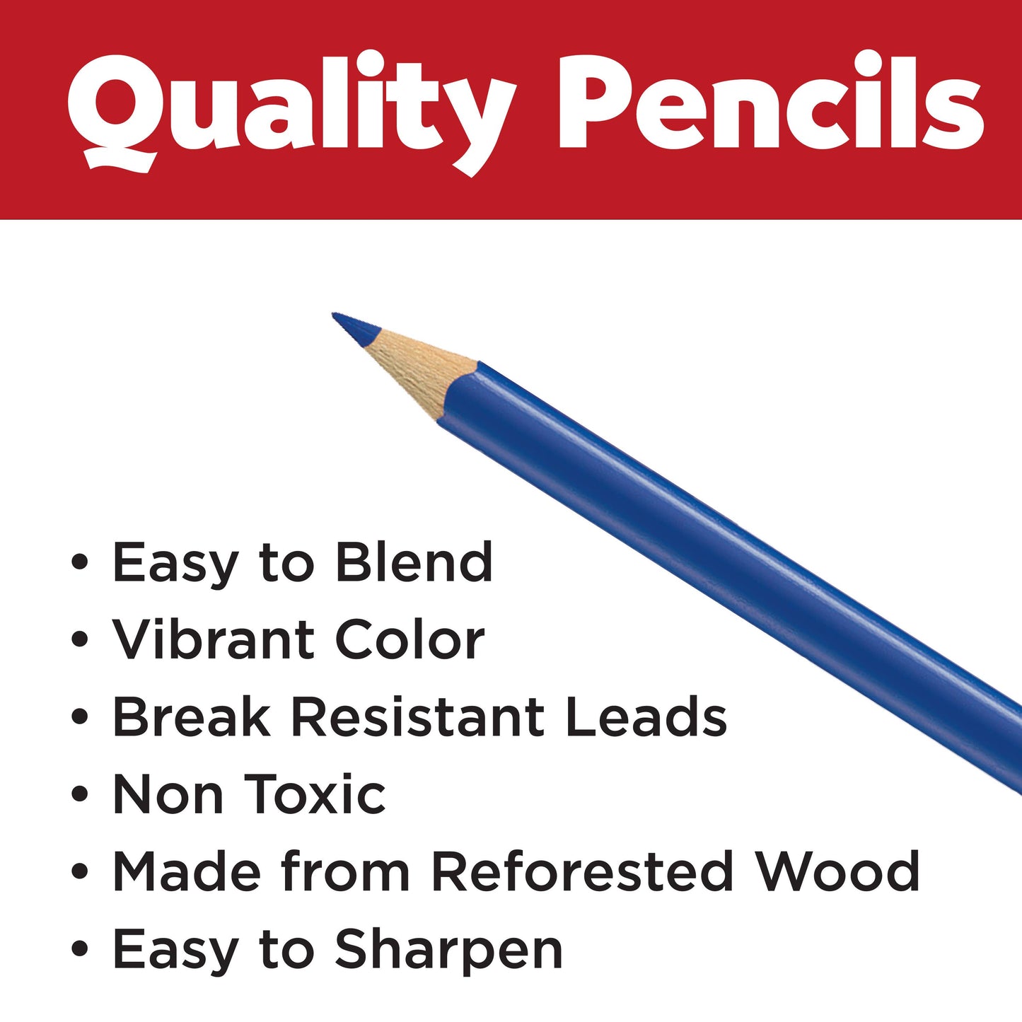 12 Triangular Colored Pencils EcoPencils