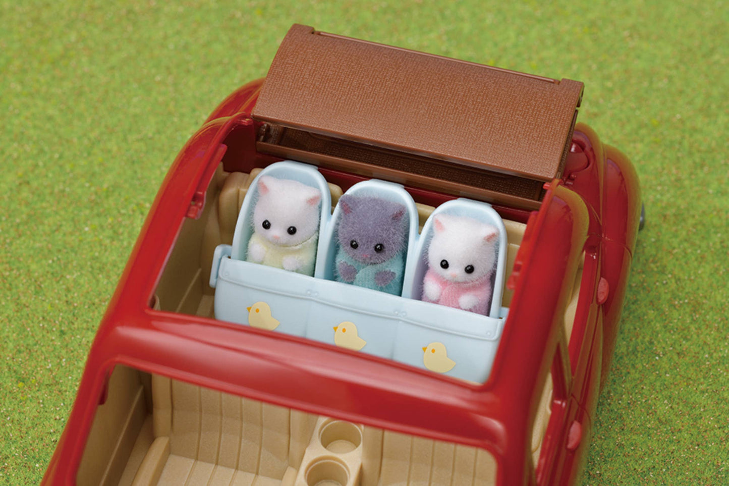 Calico Critters Triplets Stroller, Dollhouse Accessory