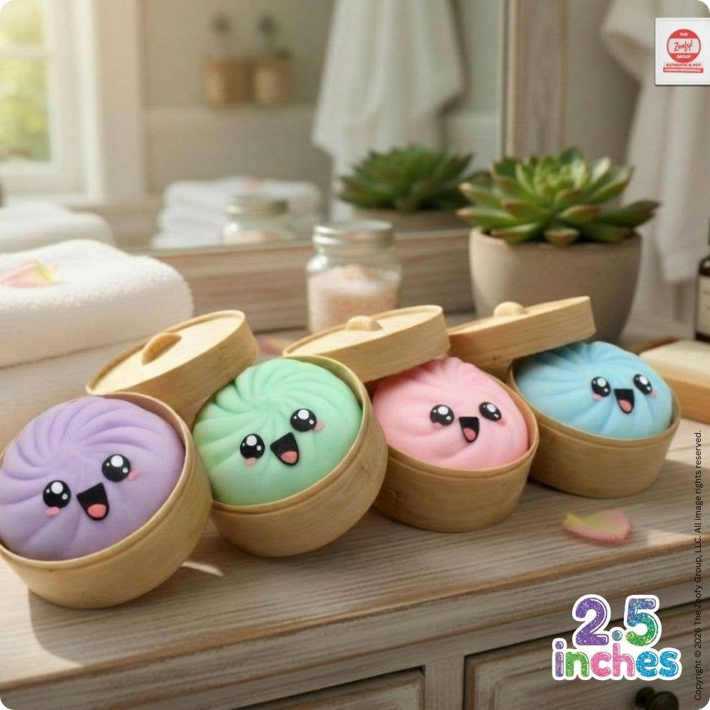 Mystery Pastel Dumpling Mini Squishies - 24 pc PDQ (2.5")