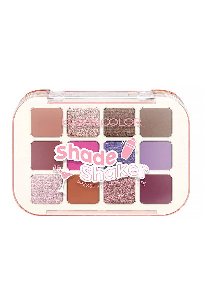 Kleancolor ES897 Shade Shaker Pressed Pigment Palette - 12pc