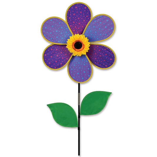 19 In. Flower Spinner - Purple Sunflower