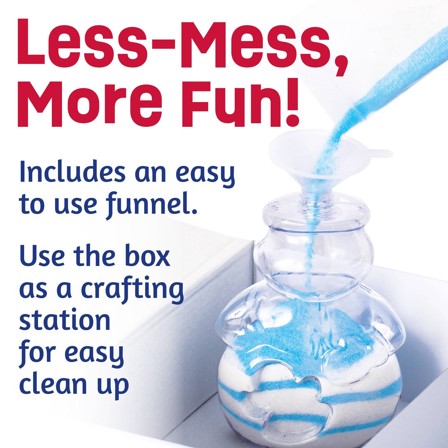 Sand Art Snowman Holiday Craft Kit for Kids