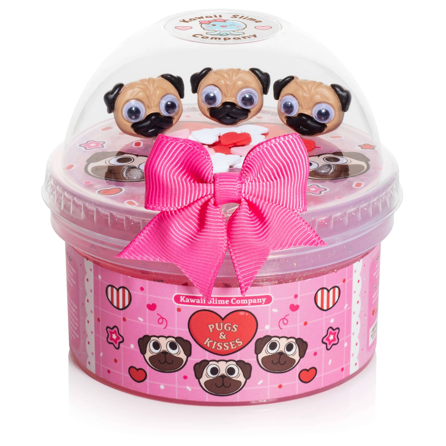 Pugs & Kisses Clear Signature Dome™ Slime (4pcs/case)
