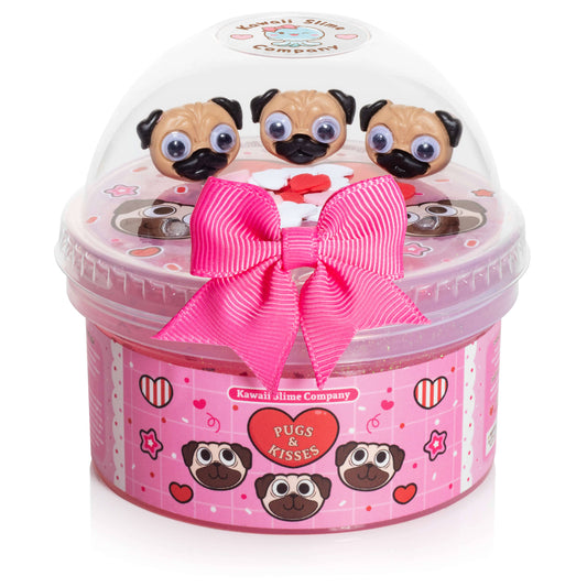 Pugs & Kisses Clear Signature Dome™ Slime (4pcs/case)
