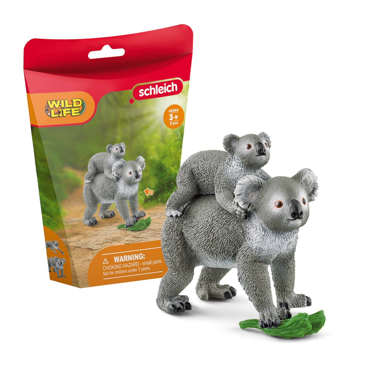 Koala Mother With Baby Wild Animals Playset
