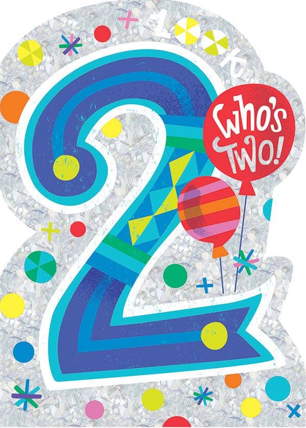 2nd Birthday Foil Card
