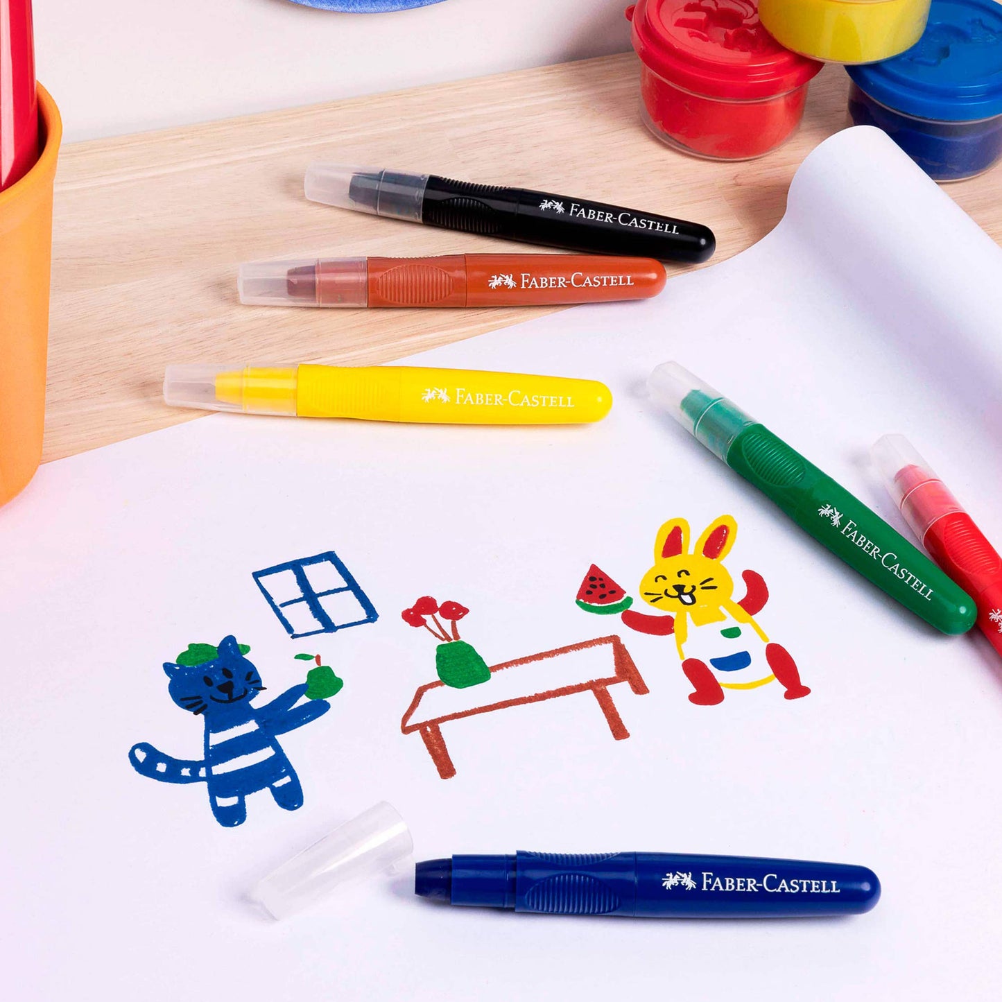 Little Creatives Jumbo Creamy Crayons 6 Ct
