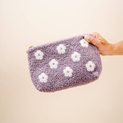 Teddy Pouch - Flower Purple