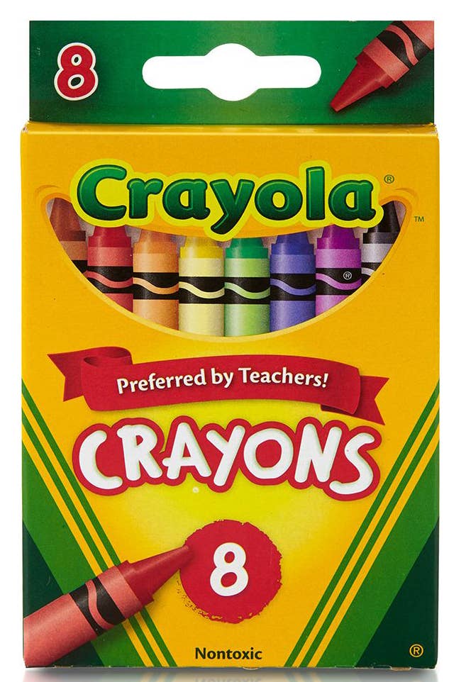 8 Count Crayola Crayons Box