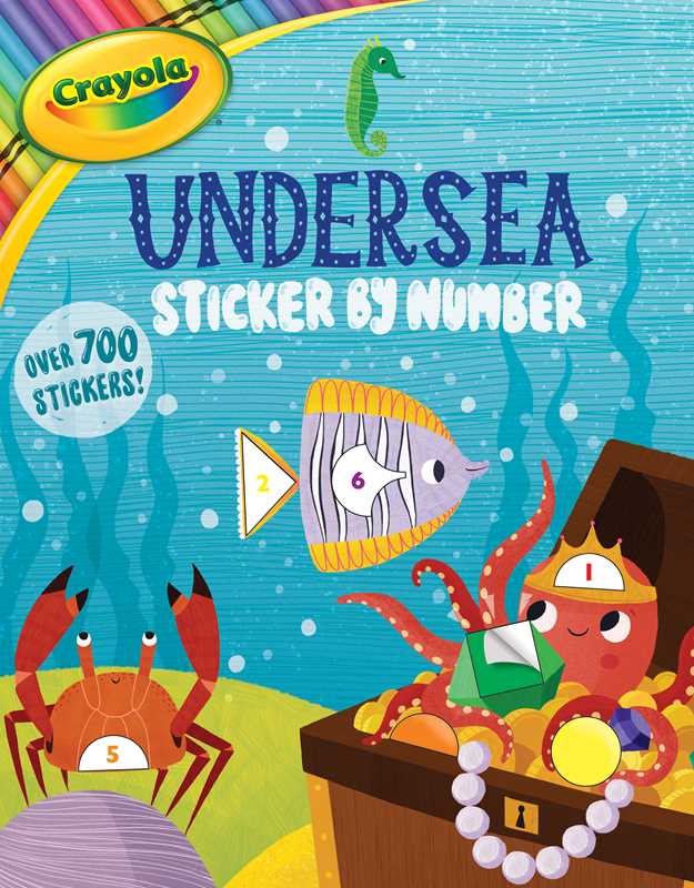 Crayola: Undersea Sticker by Number (A Crayola Sticker Activity Book for Kids) by BuzzPop