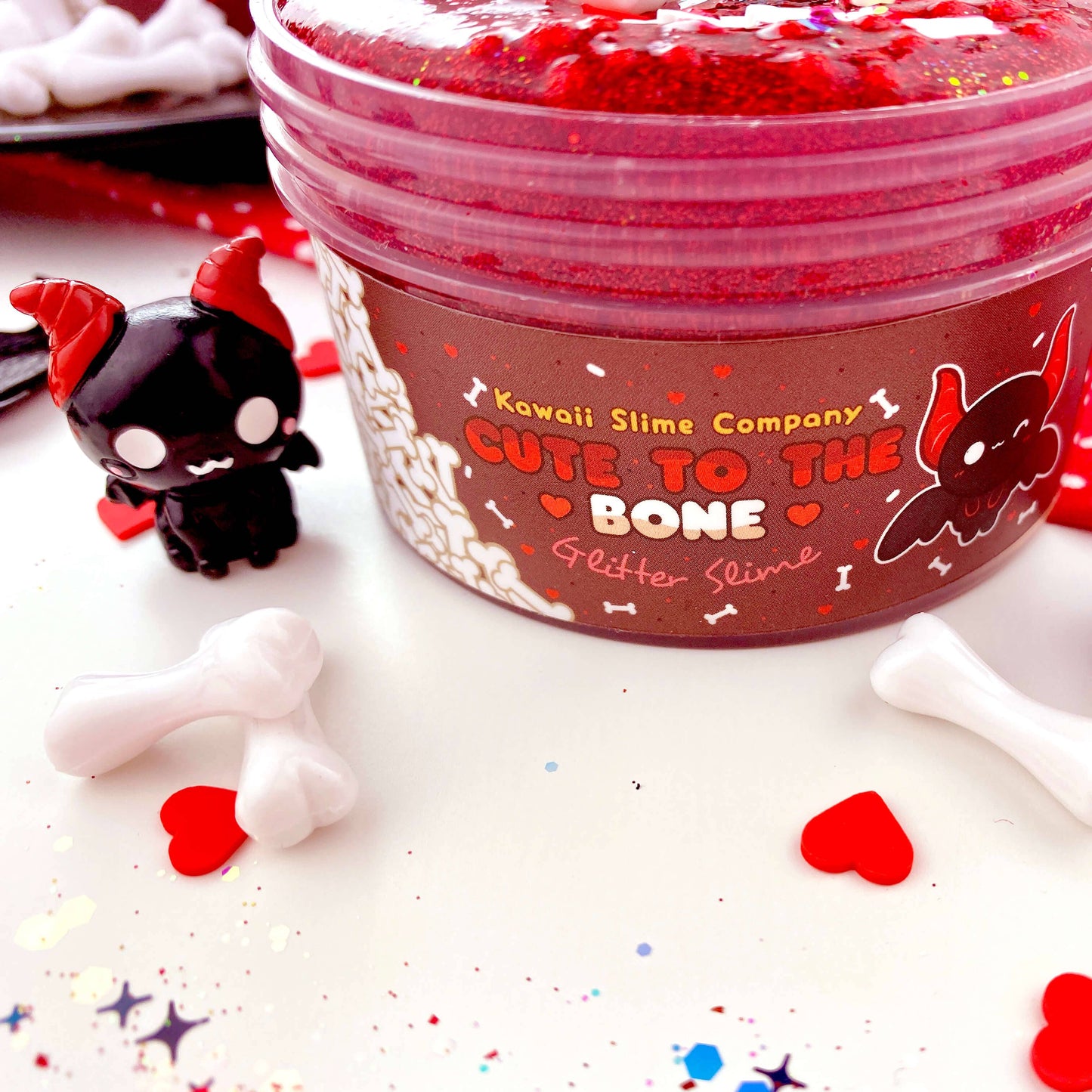 Cute To The Bone Glitter Slime