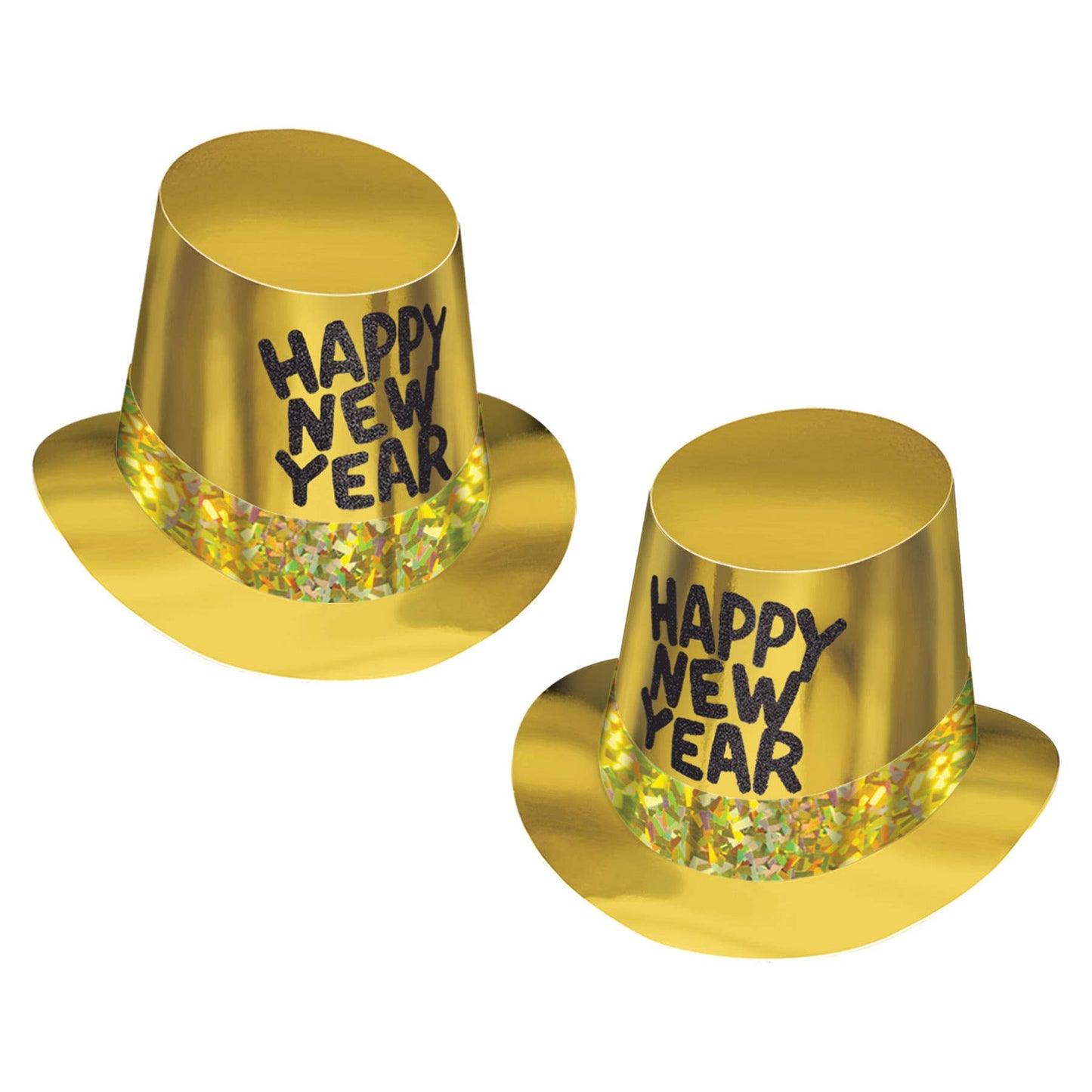Gold Rush "Happy New Year" Hi-Hat, Pack of 25