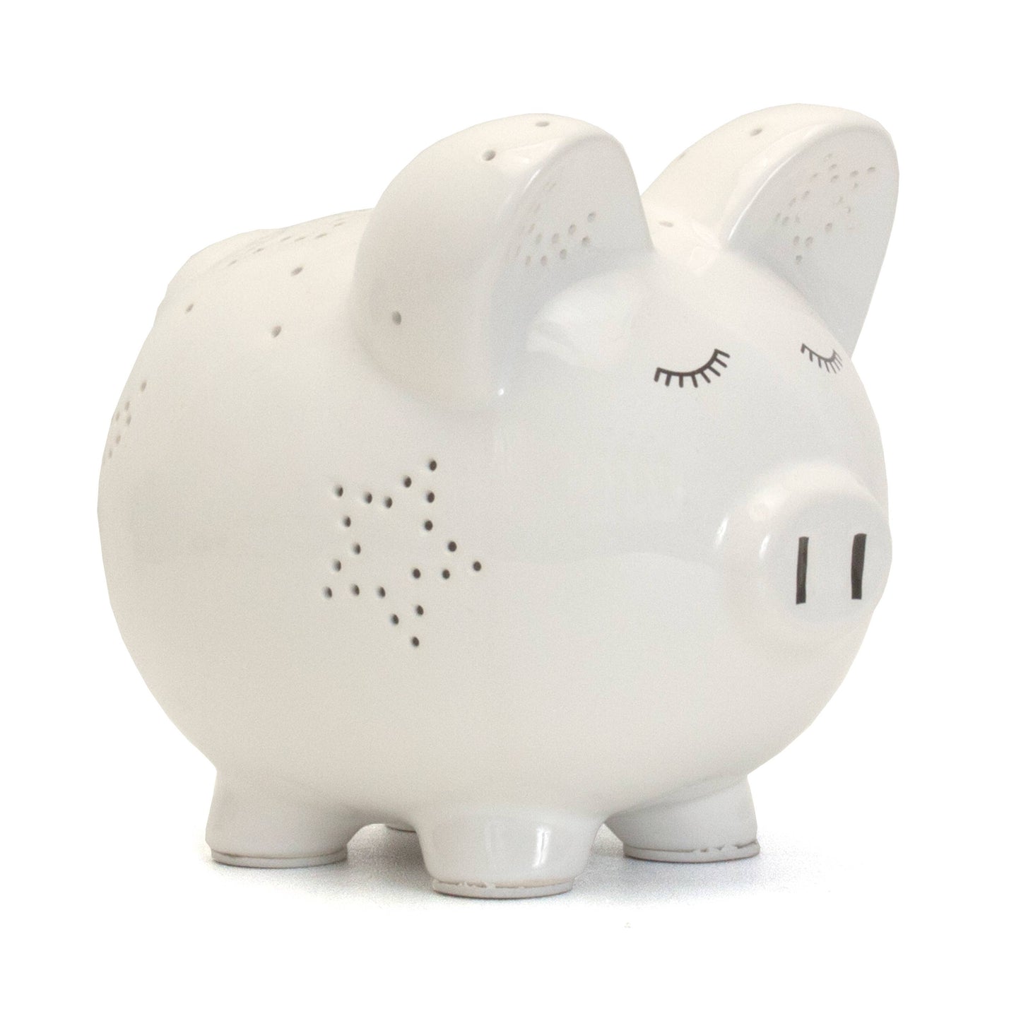 White Night Light Pig