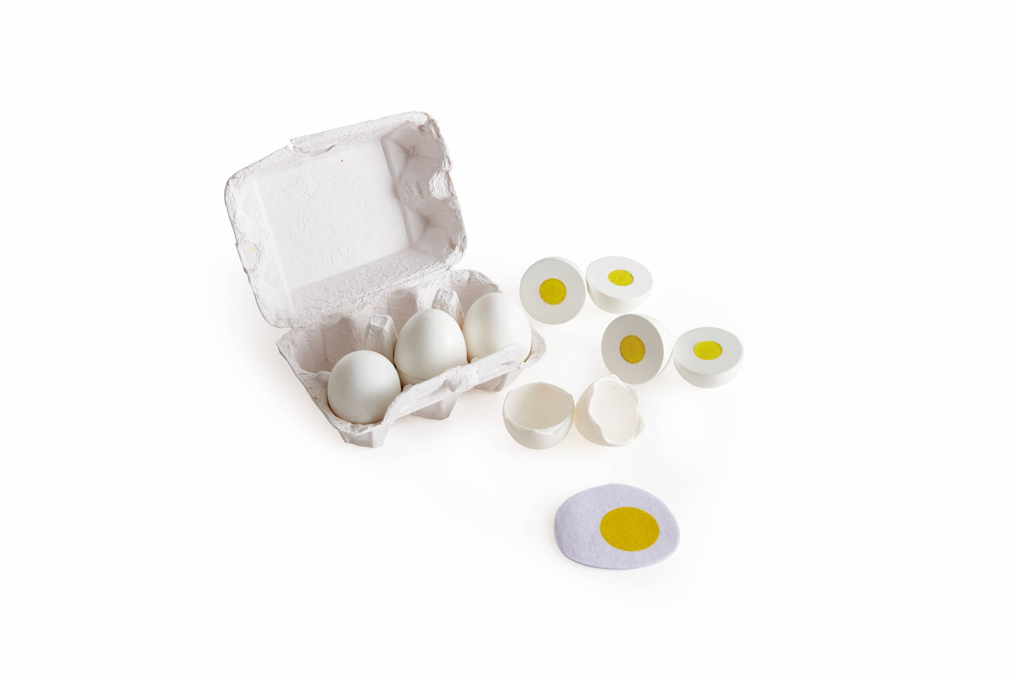 Hape Egg Carton - Wooden Educational Toy with 6 Eggs for 3+
