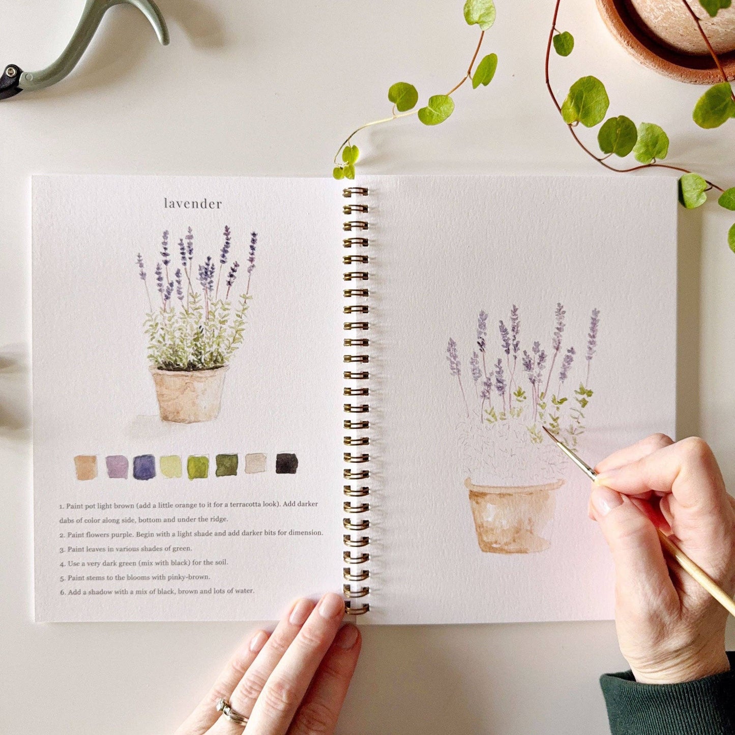 Garden Watercolor Workbook