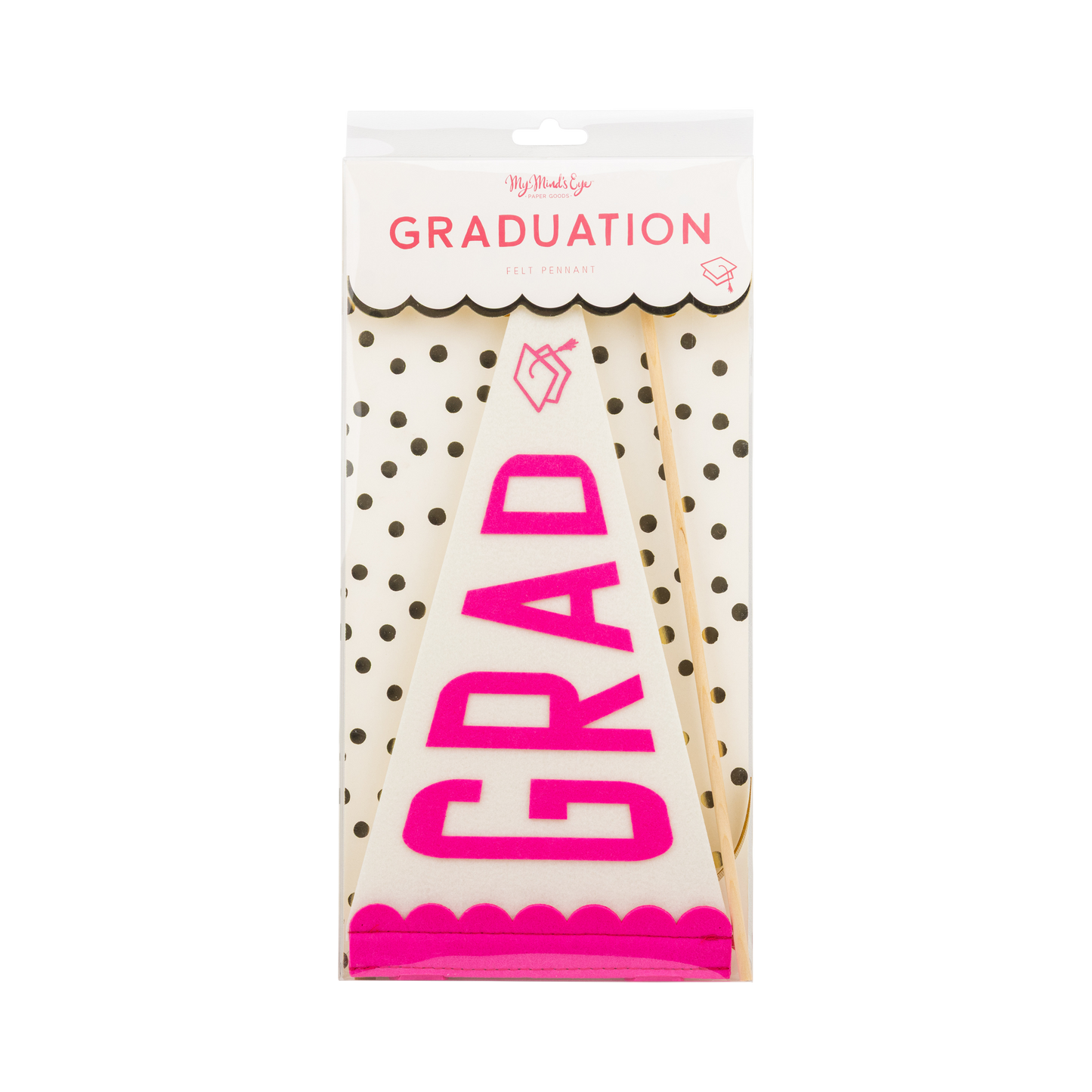 PLHB462 - Pink Grad Felt Pennant Banner