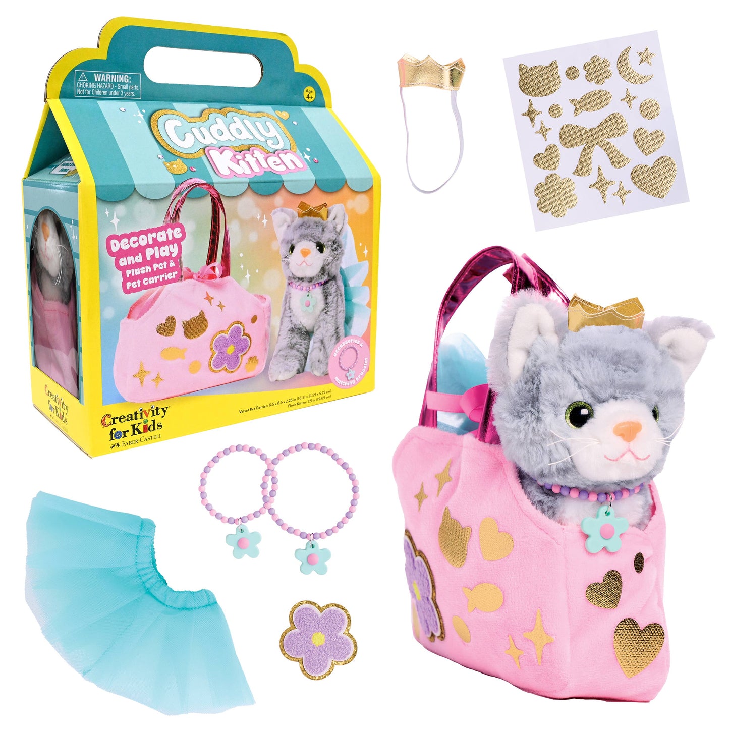 Decorate a Cuddly Kitten DIY Craft Kit for Kids