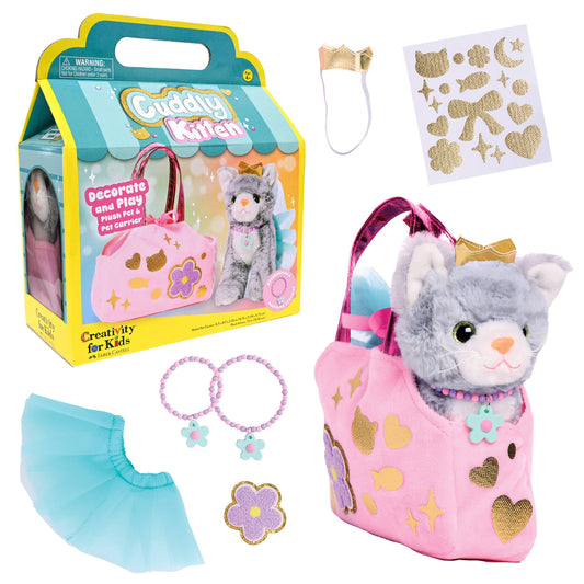 Decorate a Cuddly Kitten DIY Craft Kit for Kids