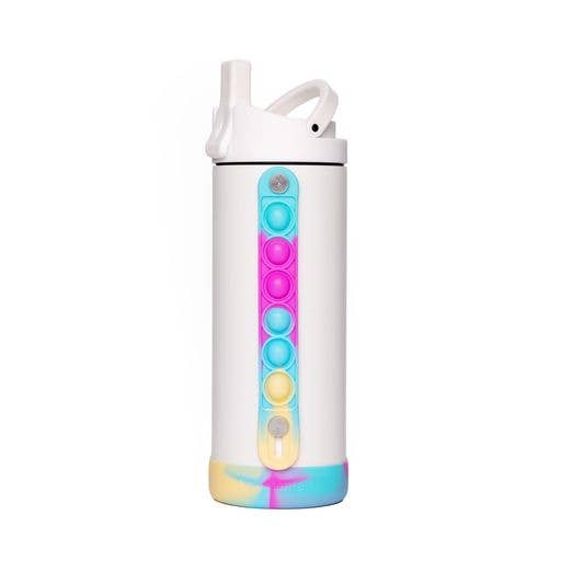 14oz Iconic Pop Bottle - White Tie Dye