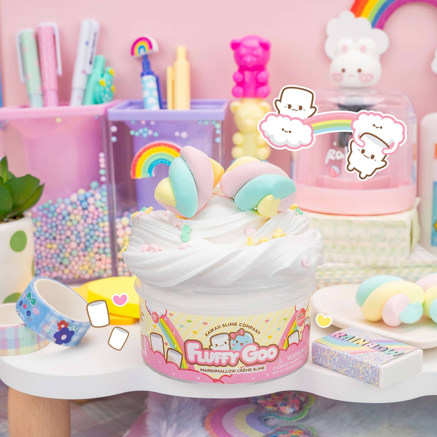 Fluffy Goo Classic Marshmallow Slime (4pcs/case)
