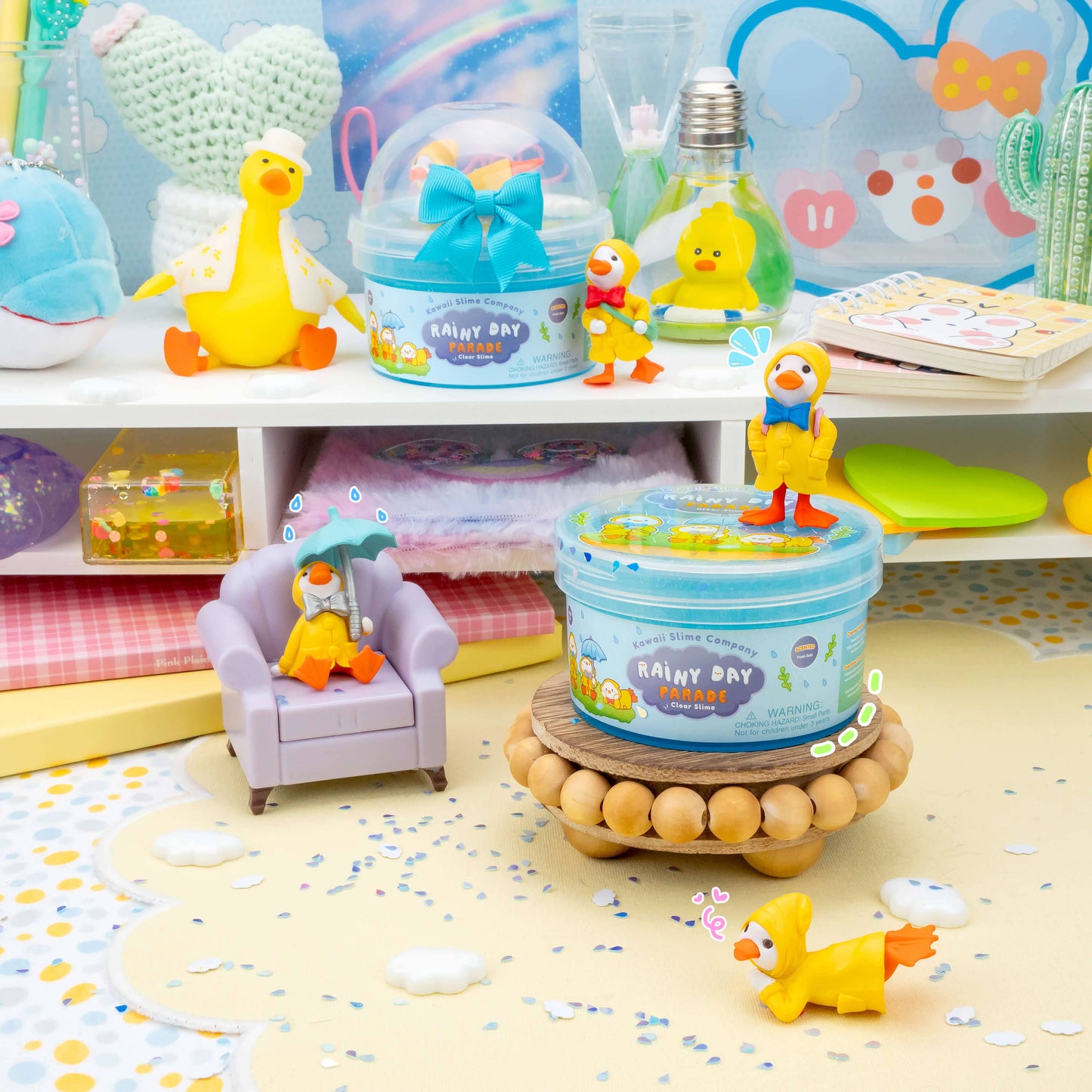 Rainy Day Parade Clear Slime (4pcs/case)