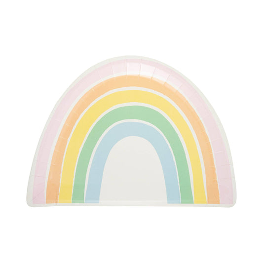 Pastel Rainbow Shaped Plate