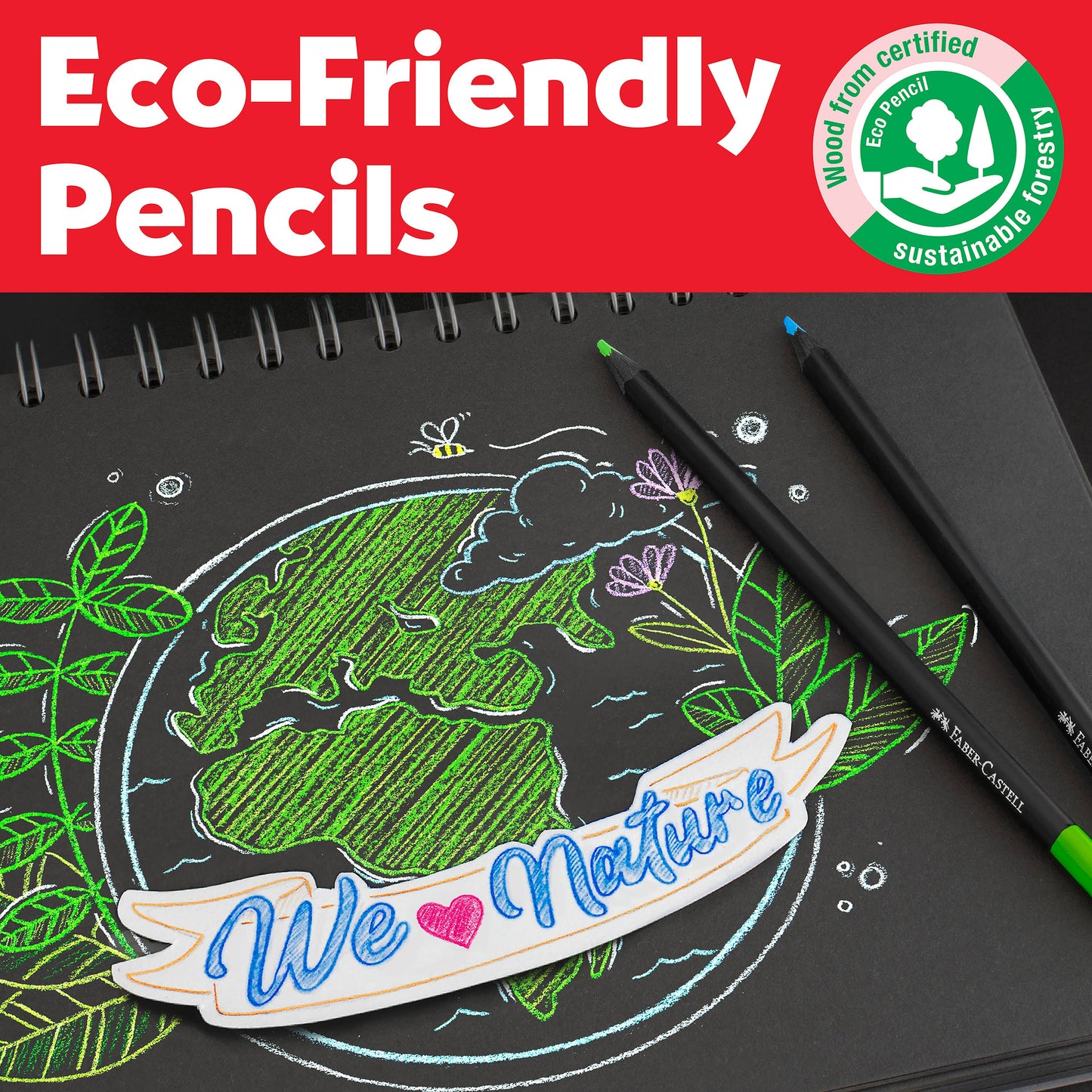 Super Soft Black Edition Color Pencils: 12 Ct Skin Tones