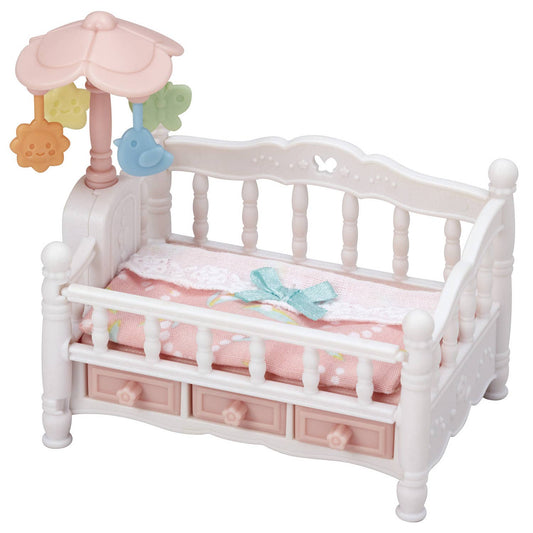 Calico Critters Crib with Mobile, Dollhouse Furniture Set