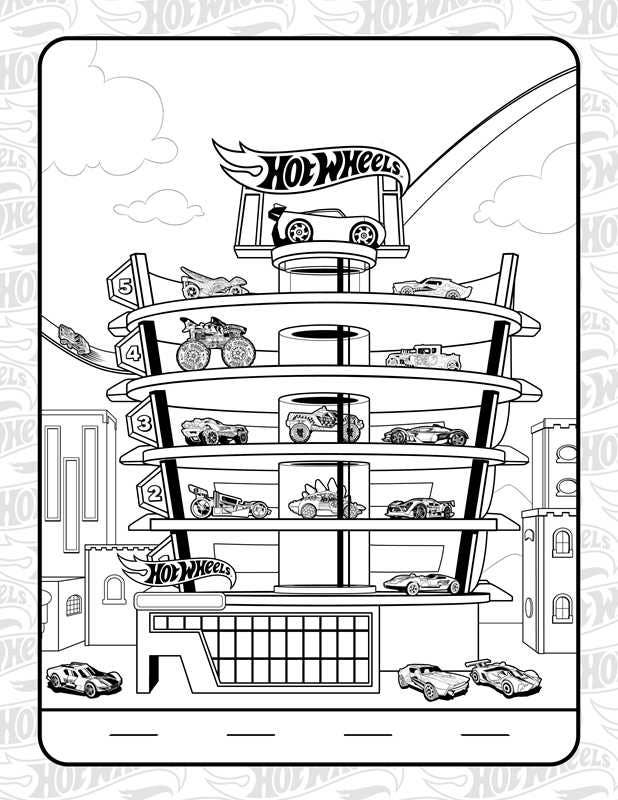 Hot Wheels: Giant Coloring Book by Mattel