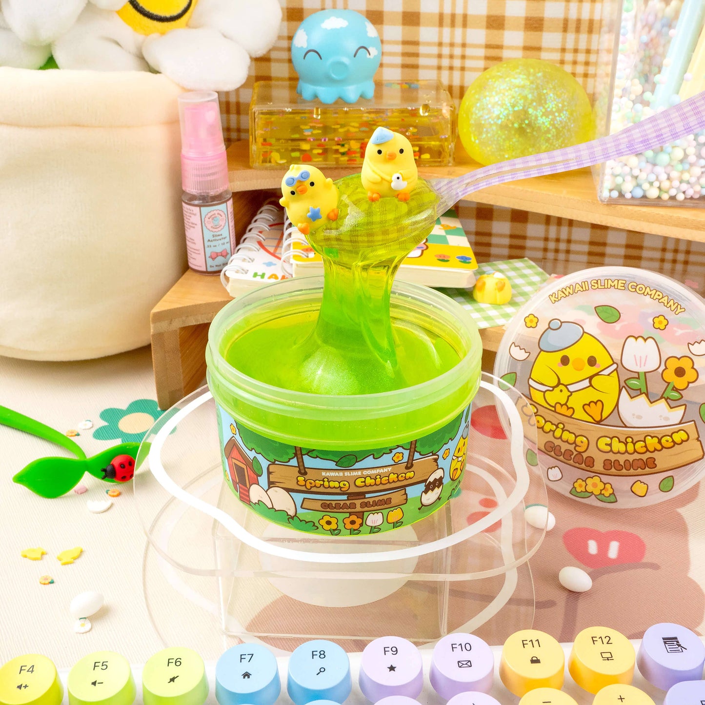Spring Chicken Clear Slime (4pcs/Case)