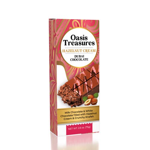 Dubai Chocolate Bar Hazelnut Cream by Oasis Treasures (75g)