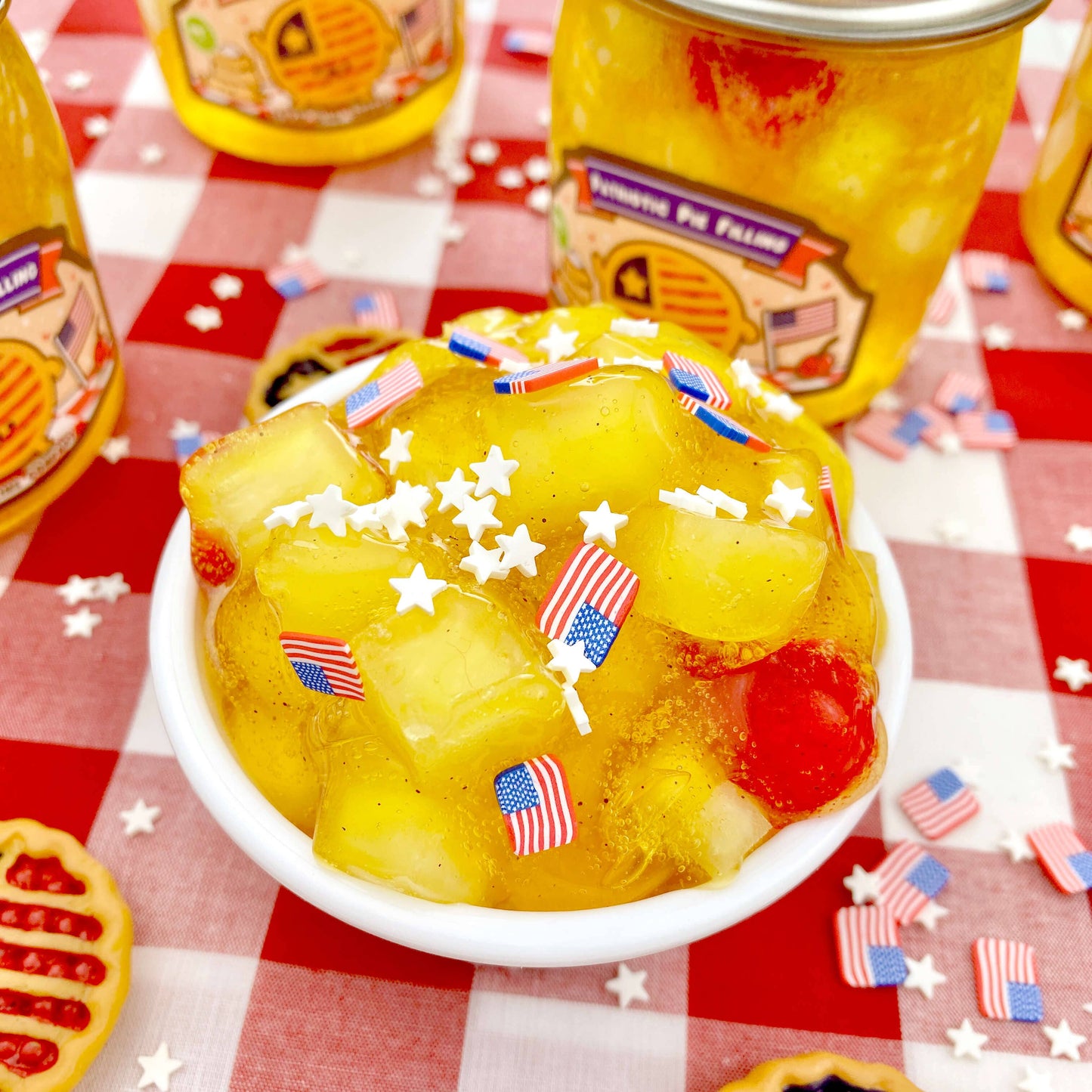 Patriotic Pie Filling Jelly Cube Slime (5pcs/case)