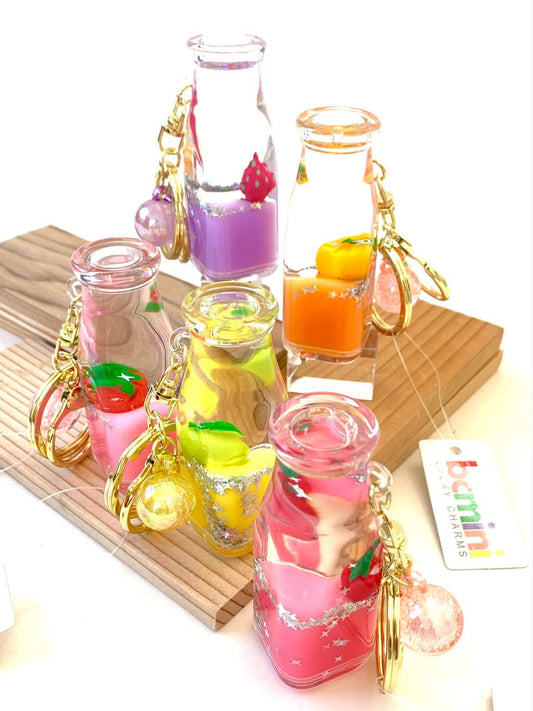 Fruit Bottle Floaty Key Charm