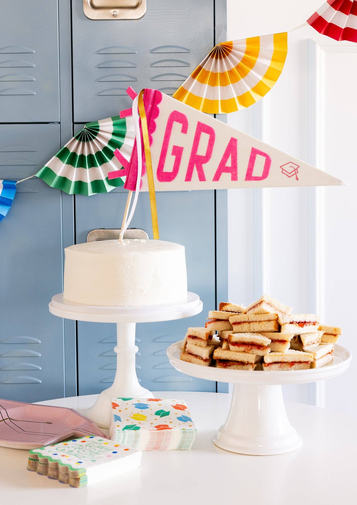 PLHB462 - Pink Grad Felt Pennant Banner