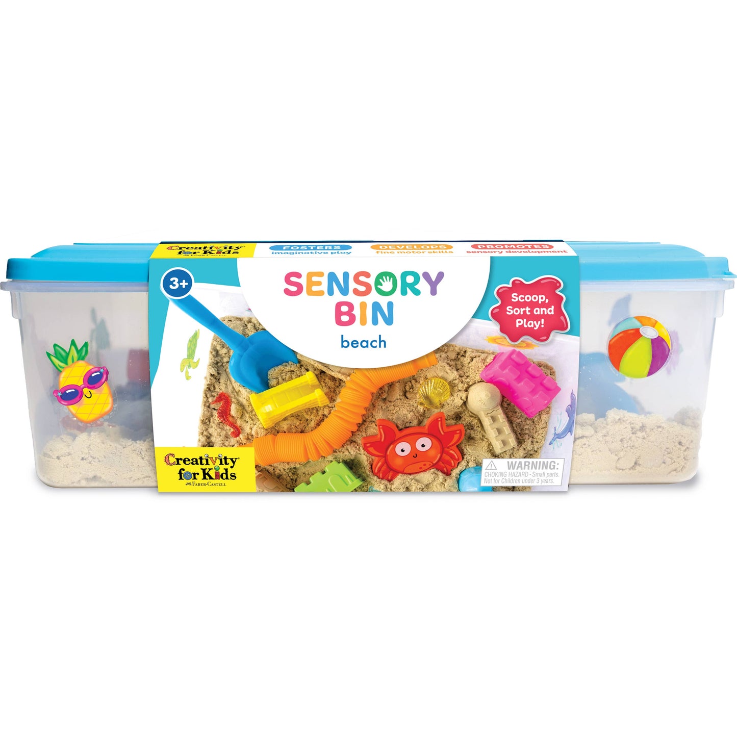 Sensory Bin Beach Activity Bin for Kids
